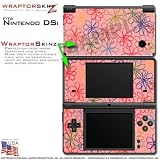 Nintendo DSi Skin Kearas Flowers on Pink WraptorSkinz Skins (DSi NOT INCLUD ....