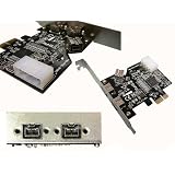 PCIE to FIREWIRE 800 IEEE1394b CONTROLLER CARD - PCI EXPRESS 1x - CHIPSET : TEXAS INSTRUMENTSby ADAPTER WORLD