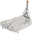 Complete Mop, 4-Ply, 15/16"x60" Wood Handle, 24 oz Head