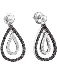 0.78CTW BLACK DIAMOND FASHION EARRING