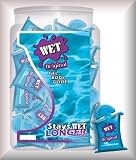 Wet Original Water-Based Gel Body Glide Personal Lubricant 120 Piece Fishbowl of 10 ml packets