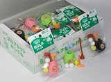 Authentic Japan Iwako Puzzle Eraser Take Apart Put Together Golf Club and Ball, 3 Sets of Different Colors Erasers