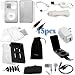 GTMax 3.5mm Male to Female Splitter Adapter + 6 ft. 3.5mm Stereo Audio Male to Male Cable + Retractable USB Data Cable + Black Elastic Armband + USB Home Travel Charger + USB Car Charger + USB Data Cable + 4 Cover Cases (Crystal Clear + Clear Silicone + Black Silicone + Black Flip Leather) + LCD Screen Protector + White Soft Gel Headset + Black Fishbone Cord Wrap + Black Universal Mesh Case for Apple iPod Classic
