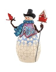Home: Jim Shore Heartwood Creek Wonderful Winter Snowman with Cardinal and Birdhouse Figurine - Jim Shore by Enesco