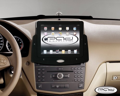 Padholder iPad 1 and 2 Holder for Dash in Vehicles Universal Fit (Black)