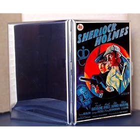 The Adventures of Sherlock Holmes Vintage Movie Metal Cigarette Case ID Holder Wallet