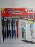Twist-Erase Click 15 Pack, Contains (6) 0.7mm Automatic Pencils, (6) Extra long eraser refills and (3) Tubes of 12 count lead)