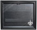 NFL New Orleans Saints Removable Face Jersey Display - Black with Museum Quality UV Upgrade