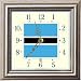 Flag Clock Botswana FCB13