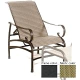 Barcelona Aluminum Sling Recliner With Night Sky Frame And B0303 Fabric