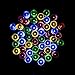 lederTEK Solar Christmas Powered Fairy String Lights 39ft 12m 8 Modes Brighten Globe Lighting for Xmas Tree Decorations, Garden, Home, Party, Outdoor and Indoor, Waterproof (100 LED Multi-color)