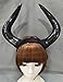 Handmade Halloween Costume Bulls Horns Headband Taurus Pointed Fight Minotaur Ox Horn Headpiece Cosplay (B)