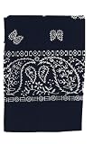 Bandana in 9 verschiedenen Unifarben Schwarz