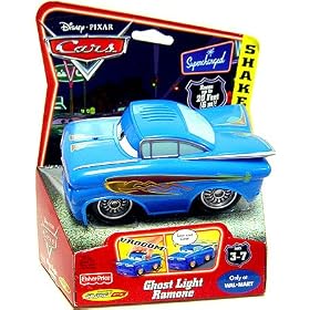 Disney Pixar Cars Shake N Go Supercharged Ghost Light Ramone by Batman and Robin