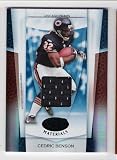 CEDRIC BENSON 2007 Leaf Certified Materials #22 MIRROR BLUE PARALLEL JERSEY Card #04 of only 50 Made! Cincinnati Bengals Football