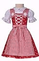 IRIS DIRNDL KINDERDIRNDL TRACHTENSET TRACHTENKLEID M&Auml;DCHEN ROT ISAR TRACHTEN
