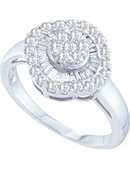 0.75CTW DIAMOND FLOWER RING