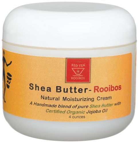 African Red Tea Shea Butter, Rooibos Moisturizing Cream, 4-Ounce Jar by Cream Tea