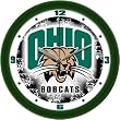 Ohio Bobcats Suntime 12" Dimension Glass Crystal Wall Clock - NCAA College Athletics