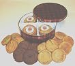 Soozies Doozies Gourmet Cookie Gift Tin. 16 Fresh Baked Cookies in Holiday Plaid Tin.