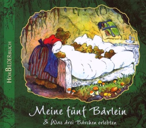 H&ouml;rBilderbuch Meine f&uuml;nf B&auml;rlein, Bilderbuch mit 35 zumeist farbigen Zeichnungen + Audio-CD