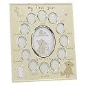 My First Year Photograph Frame - Keepsake Gift by Button Corner for Boy or Girl Baby NEW (CG784)