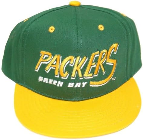 Vintage Green Bay Packers Flatbill Snapback Cap Hat
