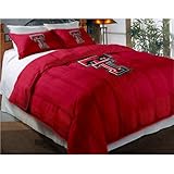 Texas Tech Red Raiders Comforter Set: Twin Comforter with Shams