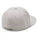 Vans Heather Grey Splitz Flat Peak Flexfit Cap (L/XL , Grey)