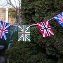 Coloured Union Jack Flag Bunting For Outside or Inside 185cm Long