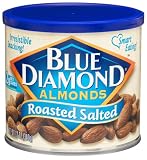 Review Blue Diamond  / Blue Diamond Almonds, Roasted Salted, 12-Ounce Can (Pack of 6)