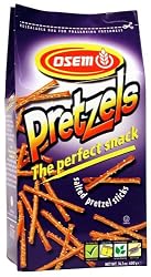 Osem Salted Pretzel Sticks, 14.1-Ounce Packages (Pack of 12)