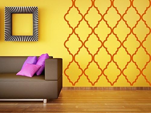 Geometric Wall Decal, Moroccan Wall Decor, Quatrefoil Wall Pattern, Moroccan Wall Art, Modern Interior Decorating, Modern Nursery Decor