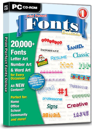 Childrens Toyshop  Video Games : Perfect Fonts Deluxe (PC)