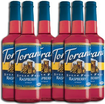 TORANI FLAVORED SYRUP SUGAR FREE RASPBERRY 6 X 150ML by TORANI