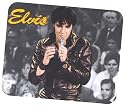 Elvis Presley Leather Jacket Singing Mouse Pad