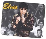 Elvis Presley Leather Jacket Singing Mouse Pad