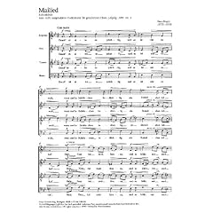 Reger: Mailied. Partitur (20 St.)
