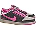 Nike Mens Dunk Low Premium SB Disposable Leather Skateboarding Shoes Black/Pink