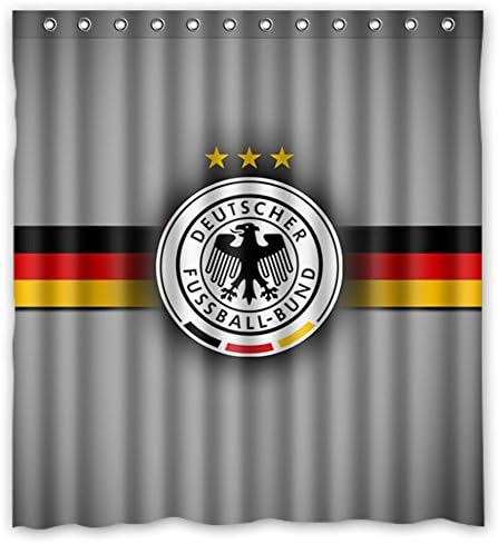 DONGMEN Fast &amp; Furious Custom German National Football Team Logo Fabric Waterproof Polyester Shower curtain for Bathroom 66" x 72"
