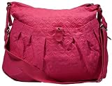 Tajio Pink Flush Quilted Diaper Bag