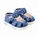 (ダンティヤ)Dantiya ベビー　キッズ　新生児　女の子　男の子　春夏秋　靴　ファーストシューズ　ベビーシューズ (17, 熊デニムブルー)