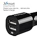 Car Charger,Mpow 6.0Amps 30W Dual USB Rapid Car Charger with Xsmar Technology, Charging Smartly and Automatically