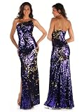 Sexy One Shouldered Sequin Gown - MEDIUM