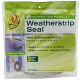 Duck Brand Self Adhesive Foam Weather-strip Seal for Small Gaps, Gray, 2 Rolls per Pack