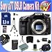 Sony A77 24.3 MP Digital SLR with Translucent Mirror Technology (Body Only) W/8GB SDHC Memory + Extended Life Battery + Ac/Dc Rapid Charger + USB Card Reader + Memory Card Wallet + Deluxe Case w/Strap + Professional Full Size Tripod + Mini HDMI to HDMI Cable + Accessory Saver Bundle!