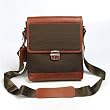 BGSD York Nylon & Leather Vertical Shoulder Bag