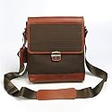 BGSD York Nylon & Leather Vertical Shoulder Bag