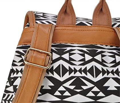 Deepon Vintage Fashion Ladies Accessories High Quality Hawaii Totem Geometric Patterns Canvas Simple Butterfly Polka Dot Bag Shoulder Bag Leisure Backpacks