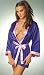 Reversible Purple / Pink Satin Bath Robe Kimono!